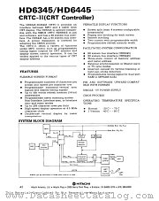 HD6445P4 datasheet pdf Hitachi Semiconductor