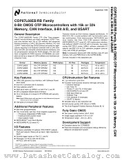 COP87L88RWV-XE datasheet pdf National Semiconductor
