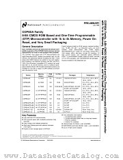 COP8SAC7-J3 datasheet pdf National Semiconductor
