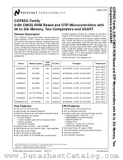 COP8SGX544VX datasheet pdf National Semiconductor