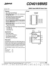 CD4019BMS datasheet pdf Intersil