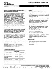 CD4051BNS datasheet pdf Texas Instruments