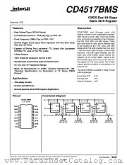 CD4517 datasheet pdf Intersil