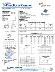BDCA-6-16 datasheet pdf Mini-Circuits