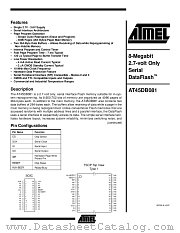 AT45DB081-RC datasheet pdf Atmel