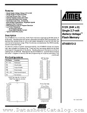 AT49BV512-15VC datasheet pdf Atmel