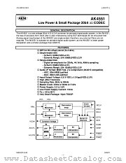 AK4551VT datasheet pdf Asahi Kasei Microsystems