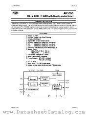 AK5353VT datasheet pdf Asahi Kasei Microsystems