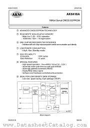 AK6416AM datasheet pdf Asahi Kasei Microsystems