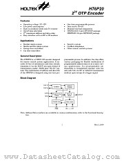 HT6P20 datasheet pdf Holtek Semiconductor