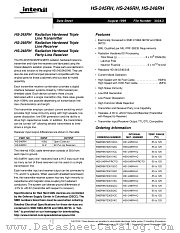 HS1-248RH-8 datasheet pdf Intersil