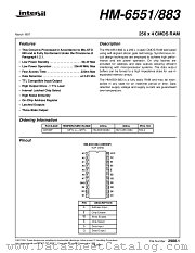 HM-6551 datasheet pdf Intersil
