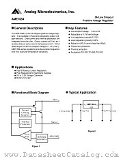 AME1084CCDT datasheet pdf Analog Microelectronics
