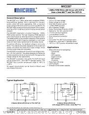 MIC2287BD5 datasheet pdf Micrel Semiconductor