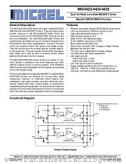 MIC4423CWM datasheet pdf Micrel Semiconductor