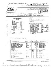 2SK855 datasheet pdf NEC