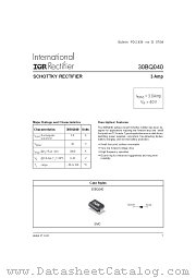 30BQ040PBF datasheet pdf International Rectifier