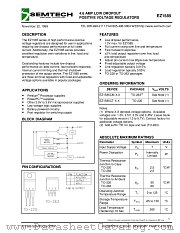 EZ1585CM-3.3 datasheet pdf Semtech