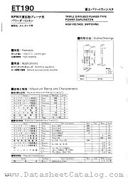 ET190 datasheet pdf Fuji Electric