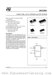 M27C801-80F6TR datasheet pdf ST Microelectronics