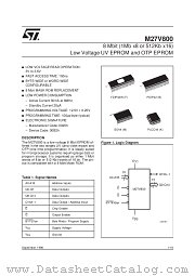 M27V800-100XM1TR datasheet pdf ST Microelectronics