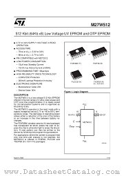 M27W512-150B6TR datasheet pdf ST Microelectronics