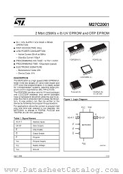 M27C2001-55XC6TR datasheet pdf ST Microelectronics