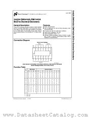DM7442AN datasheet pdf National Semiconductor