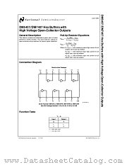 DM7407N datasheet pdf National Semiconductor