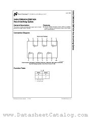 DM5404J datasheet pdf National Semiconductor