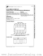 DM54157J datasheet pdf National Semiconductor