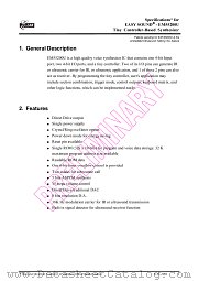 EM55200 datasheet pdf ELAN Microelectronics