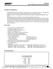 EM84510EP datasheet pdf ELAN Microelectronics