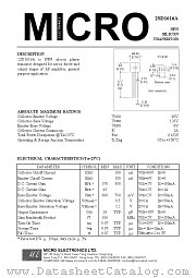 2SD1616A datasheet pdf Micro Electronics