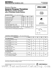 DTA114GE datasheet pdf ON Semiconductor