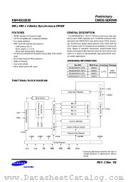 KM44S32030T-G/F8 datasheet pdf Samsung Electronic