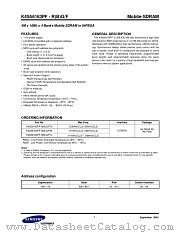 K4S56163PF-F1L datasheet pdf Samsung Electronic
