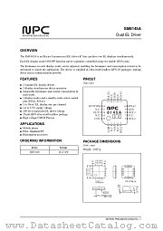 SM8145 datasheet pdf Nippon Precision Circuits Inc
