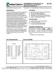 SC1186CSW datasheet pdf Semtech