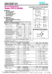 2SK3597 datasheet pdf Fuji Electric