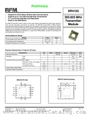 DR4103 datasheet pdf RF Monolithics Inc