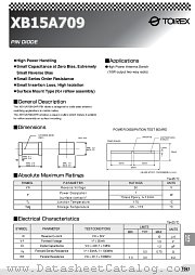 XB15A709 datasheet pdf Torex Semiconductor