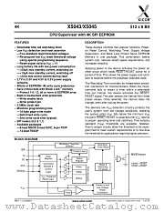 X5043S8I datasheet pdf Xicor