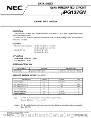 UPG137GV-E1 datasheet pdf NEC