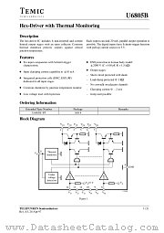 U6805B datasheet pdf TEMIC