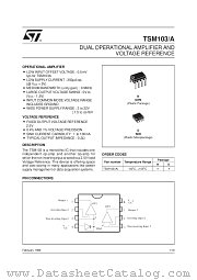 TSM103AD datasheet pdf ST Microelectronics