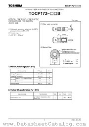 TOCP172 datasheet pdf TOSHIBA
