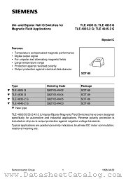 TLE4935 datasheet pdf Siemens
