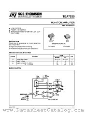 TEA7530 datasheet pdf ST Microelectronics