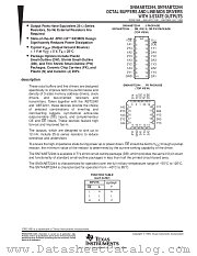 SN54ABT2244FK datasheet pdf Texas Instruments